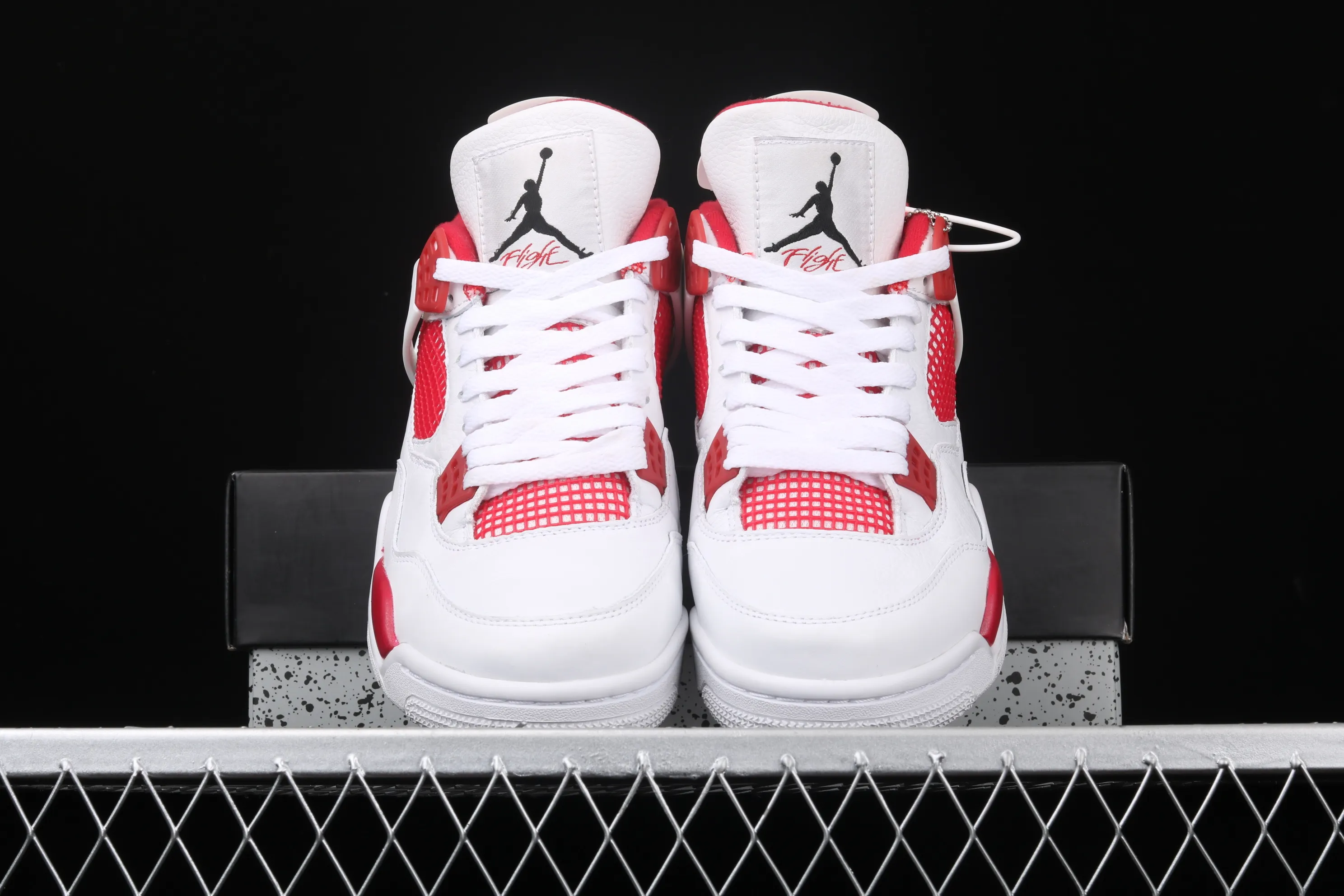 All categories Air Jordan Jordan series basketball shoes Air Jordan 4 Air Jordan 4 Motorsport AJ4 Joe 4 Racing White Red 308497-106